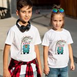 Personalisierte Ich bin bereit, Truck Design Kid T-shirt ersten Tag in der Schule zurück zu Schule Geschenk zerquetschen