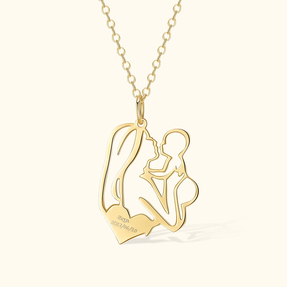 Première Fête des Mères | Collier Maman-Bébé à Graver - Callie FR