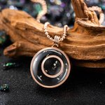 Personalized Crystals Life Flower Necklace Engraved with Text Birthday Gift Anniversary for Her