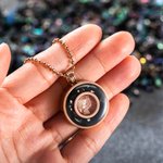 Personalized Crystals Life Flower Necklace Engraved with Text Birthday Gift Anniversary for Her