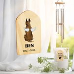Personalised Pet Memorial Wind Chime Double Side Engraved Decor Dog Memorial Gift Sympathy Gift Loss of Dog Gift