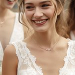 Collier Prénom Horizontal Personnalisé sur Branche d'Olivier Ornée de Pierre de Naissance Cadeau Mariage Anniversaire Saint-Valentin pour Femme