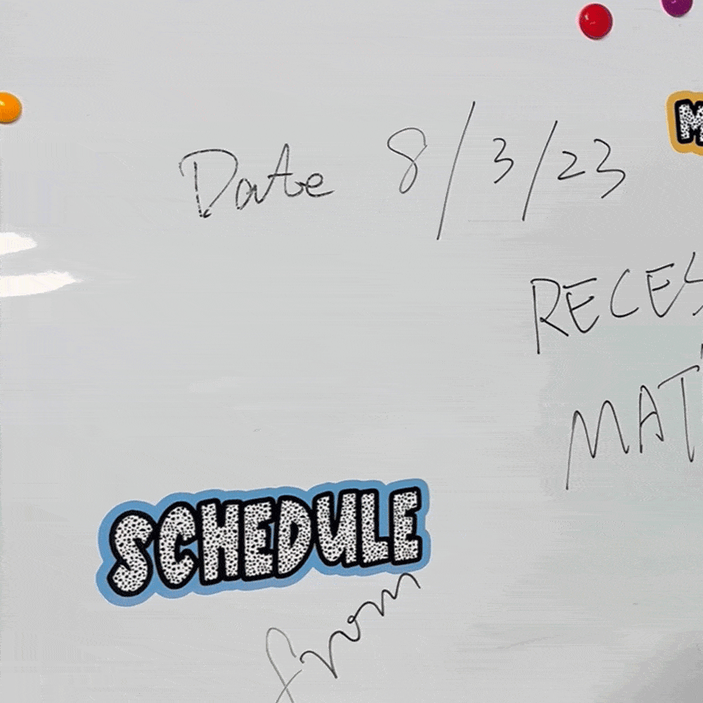 Personalised Whiteboard Refrigerator Magnets for Teacher Interactive Teaching Tool Back to School Gift Classroom Fridge Decoration