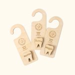 Boîte de ramassage pour la fée des dents en bois avec nom gravé Cadeau de décoration de chambre pour garçon fille