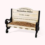 Personalisierte Gedenkbank Vogelfutterhaus mit Saugnäpfen Hof Veranda Dekoration Sympathie Geschenk