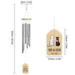 Personalised Pet Memorial Wind Chime Double Side Engraved Decor Dog Memorial Gift Sympathy Gift Loss of Dog Gift