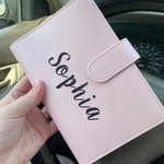 Personalized Cash Envelope Budget Saving Binder Wallet for Cash ID Card Stuffing