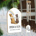 Personalised Pet Memorial Wind Chime Double Side Engraved Decor Dog Memorial Gift Sympathy Gift Loss of Dog Gift