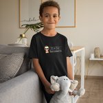 Personalisierte Kinder niedlichen Charakter T-Shirt mit Namen ersten lustigen Zitat Design Shirt zurück zur Schule ersten Tag in der Schule Geschenk für Kind