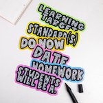 Personalised Whiteboard Refrigerator Magnets for Teacher Interactive Teaching Tool Back to School Gift Classroom Fridge Decoration