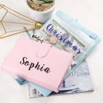 Personalized Cash Envelope Budget Saving Binder Wallet for Cash ID Card Stuffing