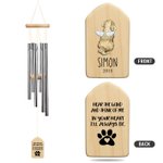 Personalised Pet Memorial Wind Chime Double Side Engraved Decor Dog Memorial Gift Sympathy Gift Loss of Dog Gift