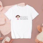 Personalisierte Kinder niedlichen Charakter T-Shirt mit Namen ersten lustigen Zitat Design Shirt zurück zur Schule ersten Tag in der Schule Geschenk für Kind