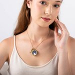 Personalised Horse Hair Horse Tail Necklace Horse Jewellery with Charm Photo Name Horse Memorial Gift