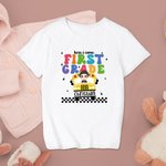 Personalisierte Hier komme ich niedliche Kind T-Shirt täglich tragen zurück zu Schule Geschenk ersten Tag der Schule Outfit für Jungen oder Mädchen