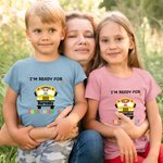 Personalized I'm Ready For Back To School Cotton T-shirt First Day At School Gift for Girl Boy Kid