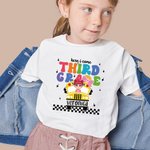 Personalisierte Hier komme ich niedliche Kind T-Shirt täglich tragen zurück zu Schule Geschenk ersten Tag der Schule Outfit für Jungen oder Mädchen