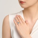 Gepersonaliseerde Hart Geboortesteen Ring met Naam Ring voor Vrouwen Huwelijk Verjaardag Moederdag Gift Family Keepsake