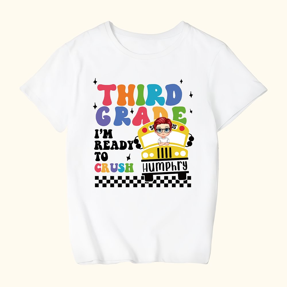 T-shirt personnalisé I Am Ready To Crush Cute Kid First Day of School Back to School Gift for Boys or Girls