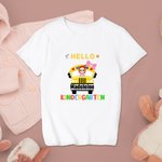 Gepersonaliseerd Terug Naar School 100% Katoen Kid T-shirt voor Kingergarten Preschool School
