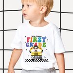 Personalisierte Hier komme ich niedliche Kind T-Shirt täglich tragen zurück zu Schule Geschenk ersten Tag der Schule Outfit für Jungen oder Mädchen