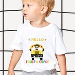 Gepersonaliseerd Terug Naar School 100% Katoen Kid T-shirt voor Kingergarten Preschool School