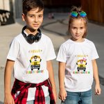 Gepersonaliseerd Terug Naar School 100% Katoen Kid T-shirt voor Kingergarten Preschool School