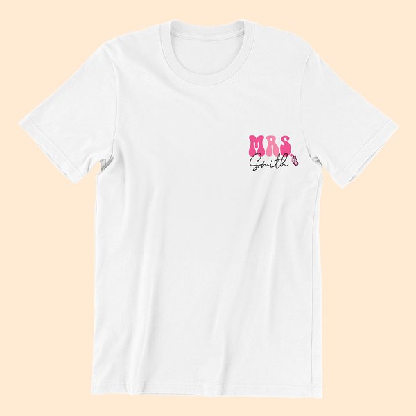 T-shirt personnalisé In My Teacher Era Sweatshirt tendance avec nom Cadeau d'appréciation Cadeau de rentrée pour professeur