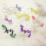 Personalized Butterfly Silhouette Sign Wall Art Wood Name Sign