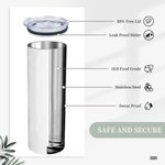 Vaso personalizado de acero inoxidable con tapa y pajita para los amantes de las vacas Baby Highland Cow In A Bucket 20oz