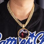 Personalisierte Männer Iced Out Cuban Halskette Foto Anhänger Halskette Hip Hop Schmuck Familie Keepsake Geburtstagsgeschenk für ihn