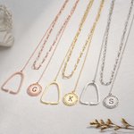 Estetoscopio Personalizado Cadena de Eslabones Mujeres Collar con Encanto Inicial Grabado Graduación Enfermera Semana Regalo para Enfermera Médico Personal