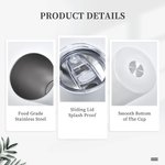 Vaso personalizado de acero inoxidable con tapa y pajita para los amantes de las vacas Baby Highland Cow In A Bucket 20oz