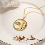 Personalisierte Portrait-Halskette mit Namen Foto Anhänger Halskette Birthstone Schmuck Familie Keepsake Geschenk für Geburtstag Jahrestag Muttertag