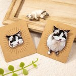 Personalisierte Pet Portrait Pin Brosche Handmade Cartoon Stil Schmuck Geburtstagsgeschenk für Tierliebhaber