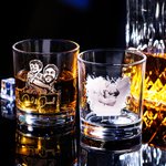 Verre à Whisky Personnalisé avec Photo de Famille Cadeau de Noël Fête des Pères pour Homme Mari Ami