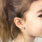 Henkilökohtainen Sterling Silver Hypoallergeeninen Fantasy yksisarvinen CZ Stud korvakorut Initial syntymäpäivä joululahja teini tytöt tytär