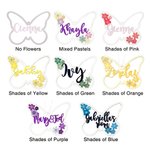 Personalized Butterfly Silhouette Sign Wall Art Wood Name Sign