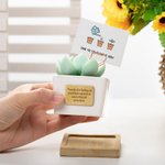 Personalised Artificial Succulent Potted Plant Essential Oil Diffuser Teacher Gift Mom Gift Plant Killer Gift Decor for Desk Office Shelf Bedroom