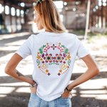 Personalised Skeleton Marigold Katarina Halloween Sweatshirt T-Shirt with Glow-In-The-Dark Day of The Dead Gift Halloween Gift