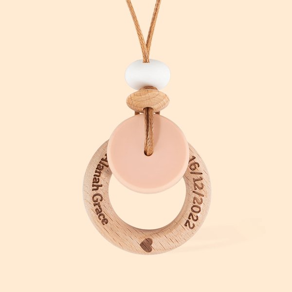 Bohemian Style Wood Breastfeeding Necklace