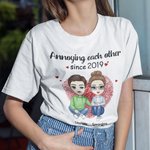 Personalised Annoying Each Other Since Many Years T-shirt Unisex T-Shirt Valentine's Day Birthday Gift for Couple Wife Girlfriend