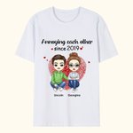 Personalised Annoying Each Other Since Many Years T-shirt Unisex T-Shirt Valentine's Day Birthday Gift for Couple Wife Girlfriend