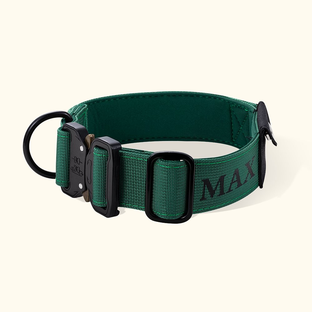 Collare tattico personalizzato per cani Collare militare di addestramento regolabile con maniglia e fibbia AirTag Regalo per l'amante del cane Proprie