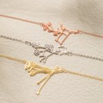 Collier à Personnaliser avec Fleur de Naissance et Constellation Zodiacale Cadeau de Noël et de Saint-Valentin pour Femmes