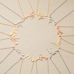 Collier à Personnaliser avec Fleur de Naissance et Constellation Zodiacale Cadeau de Noël et de Saint-Valentin pour Femmes