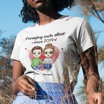 Personalised Annoying Each Other Since Many Years T-shirt Unisex T-Shirt Valentine's Day Birthday Gift for Couple Wife Girlfriend