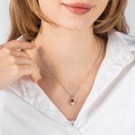 Personalized Astronaut Space Moon Star Photo Projection Necklace with I Love You 100 Languages Couple Gift