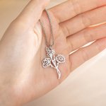 Personalised Dainty Birth Flower Bouquet Family Necklace for Mother Grandma Best Friend Birthday Mother’s Day Jewellery