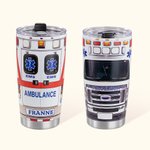 Personalized Ambulance 20oz Tumbler with Lid and Straw Appreciation EMS Week Gift  for Paramedic Emergency Medical Technician